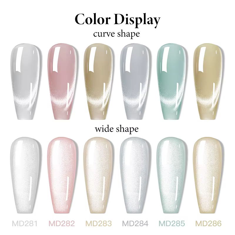 MSRUIOO 8ml clair de lune chat magnétique vernis à ongles paillettes rose argent Semi Permanent Styl