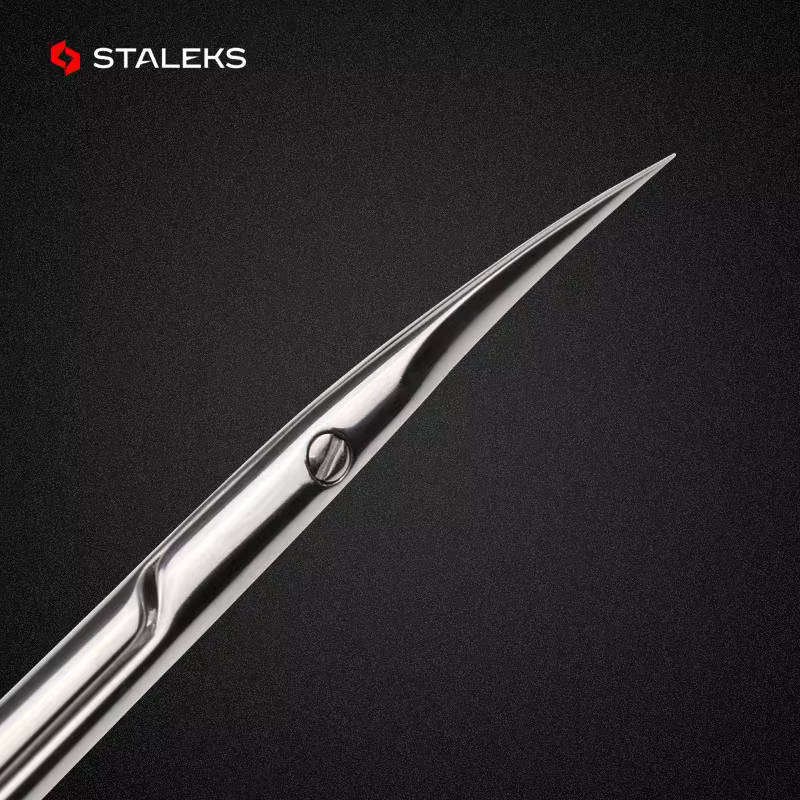 STALEKS SE-20-2 ciseaux à ongles de haute qualité en acier inoxydable coude ciseaux à sourcils Profe