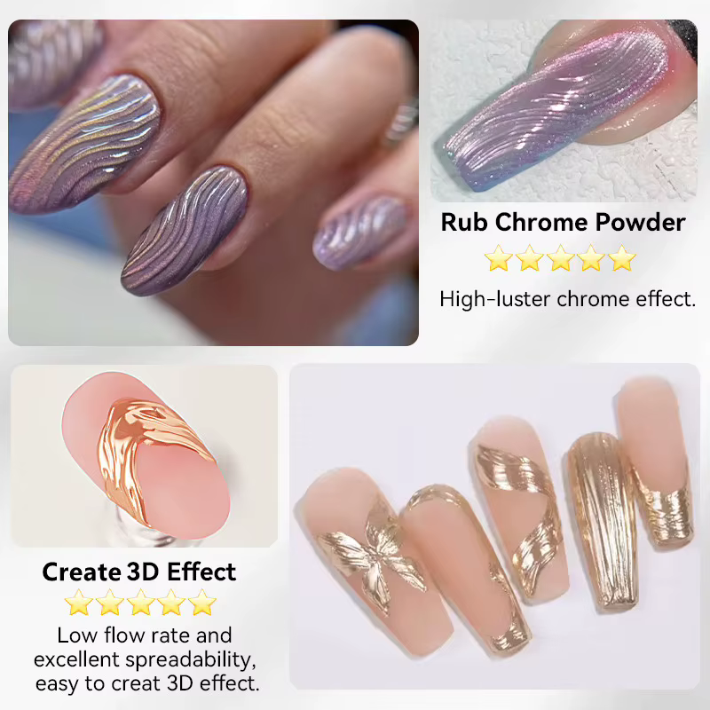 BORN PRETTY 5 ml/30 ml 5 en 1 colle à ongles Gel multifonctionnel effet 3D sculpture façonnage renfo