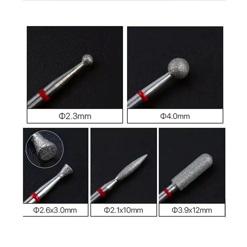 Foret à ongles en diamant, fraise pour manucure, fraise rotative électrique, outils pour cuticules, 