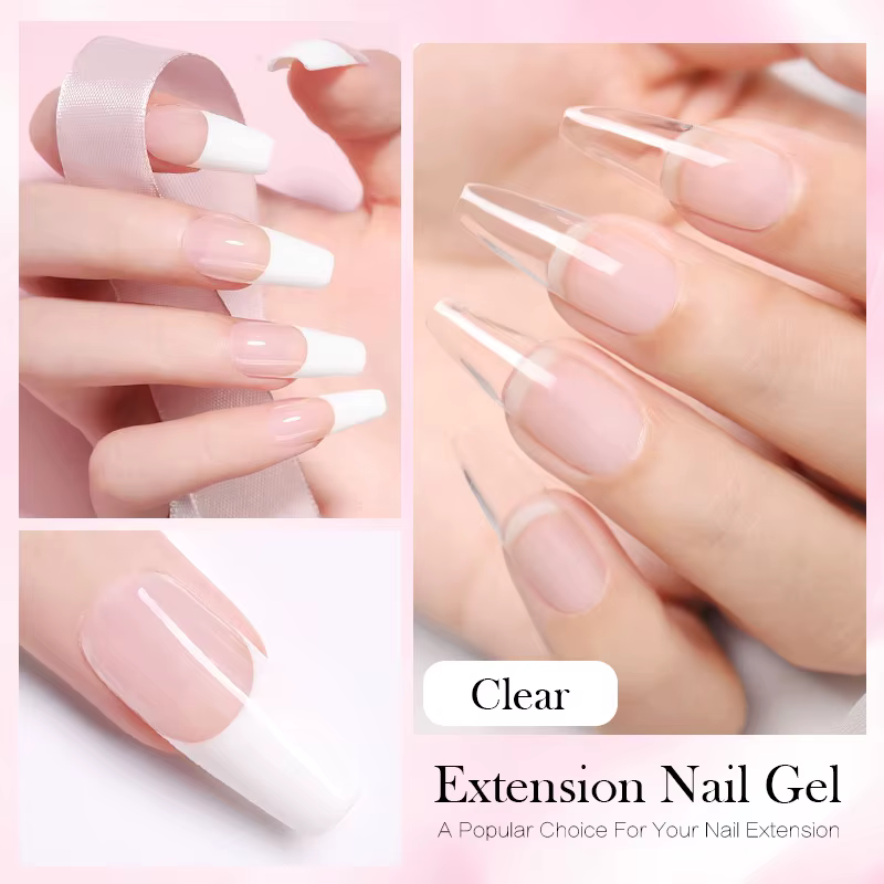 BORN PRETTY 60/30ml gelée dure Extension vernis à ongles Gel ongles français ongles nu rose blanc cl