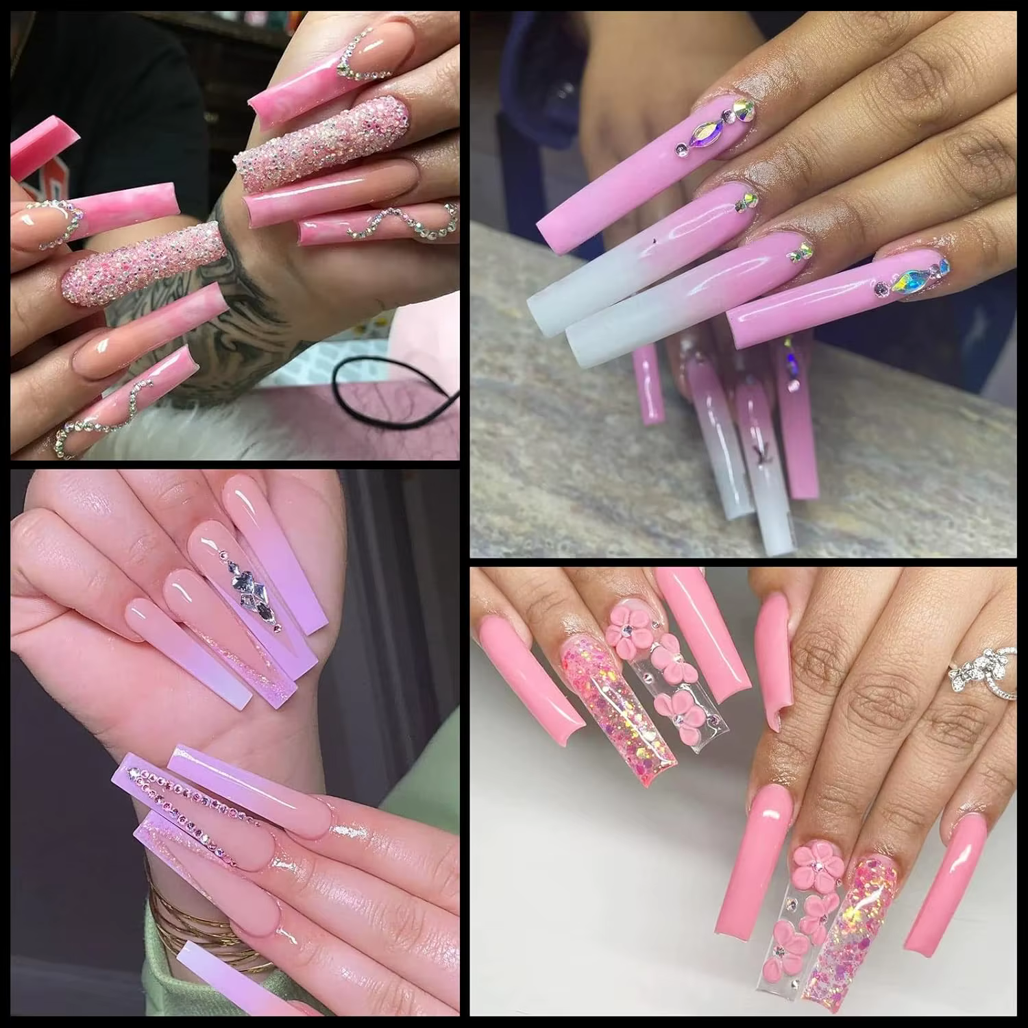 Embouts de cercueil longs et transparents, 120 pièces, pour Salons d'ongles en acrylique et Nail Art