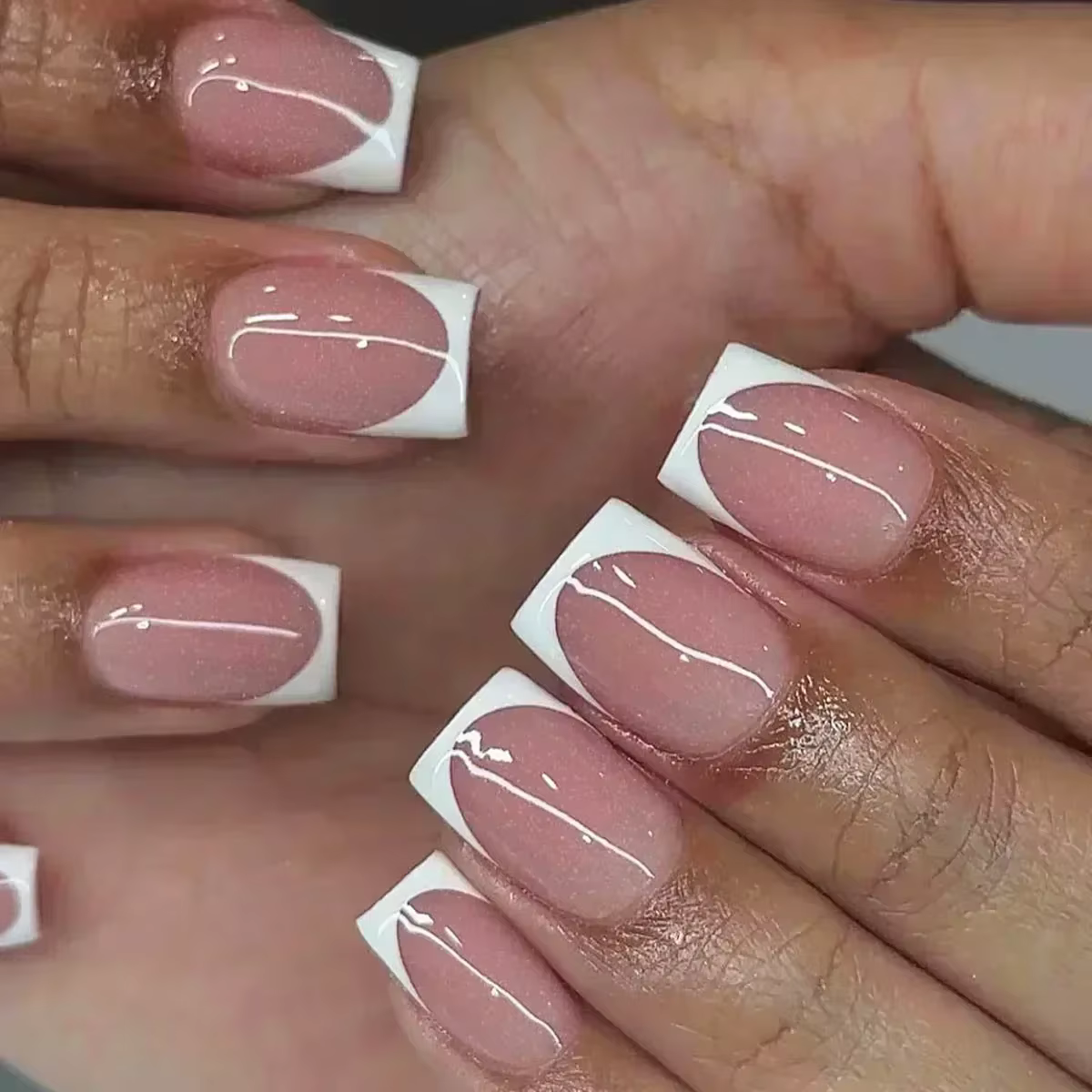 Faux ongles jaunes simples, 24 pièces, cercueil court, Art artificiel avec Design français, portable