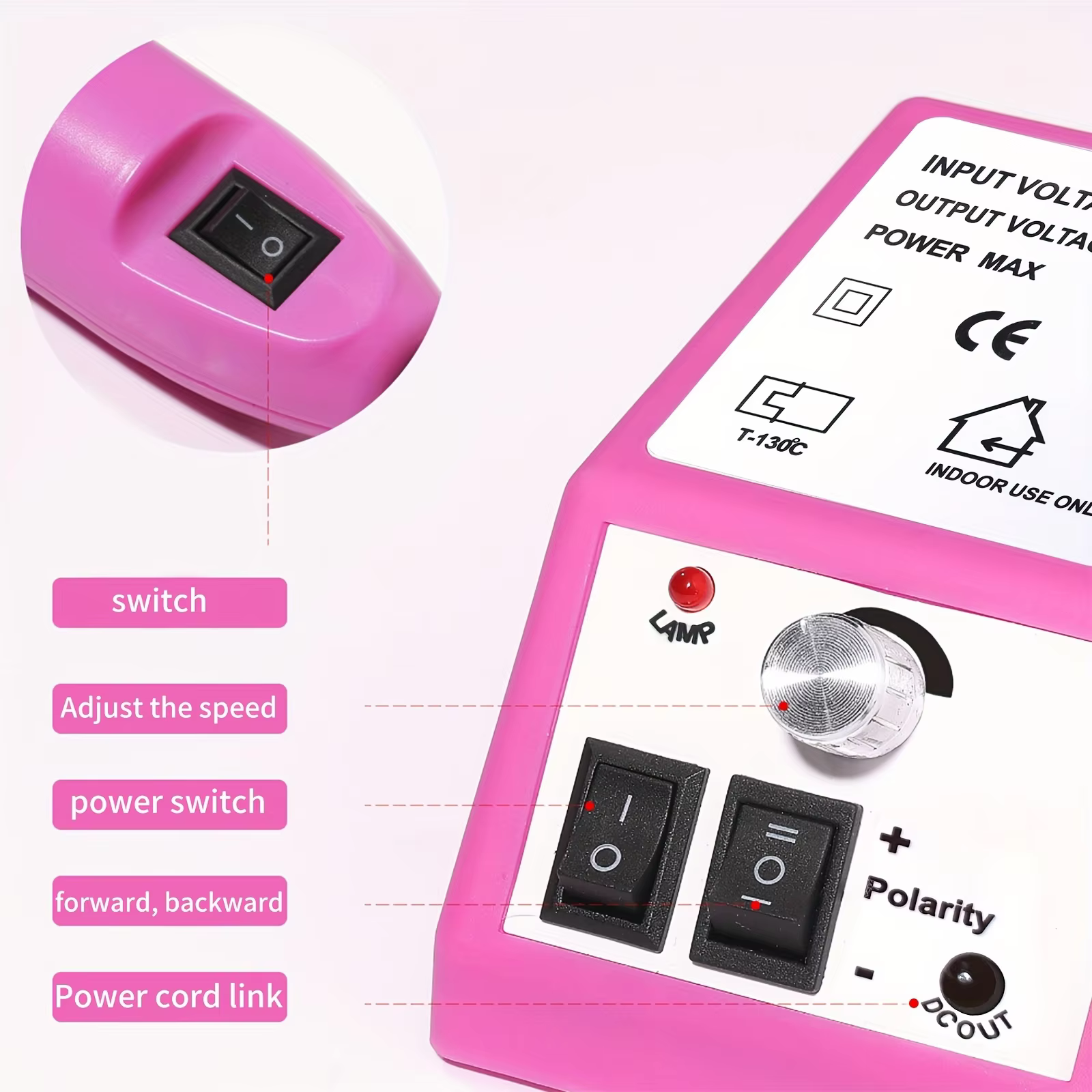 LINMANDA 20000 tr/min manucure perceuse ensemble électrique perceuse à ongles Gel dissolvant Portabl