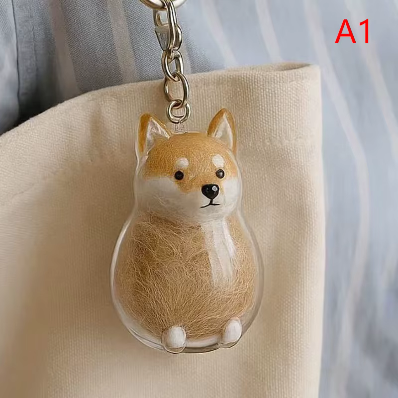 Porte-clés de rangement pour poils de chien, pendentif mignon pour sac, Couple, voiture, bijoux, Col