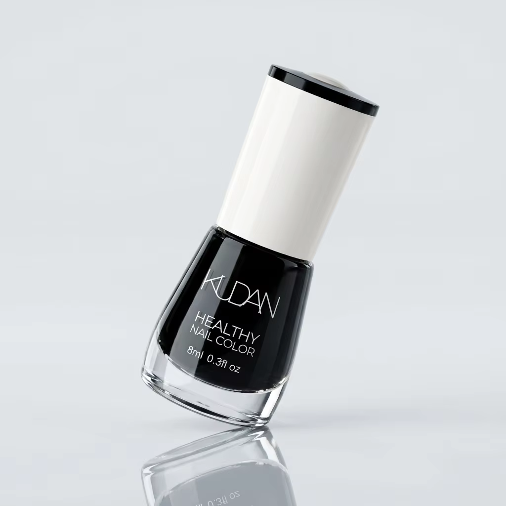 Vernis à ongles noir KUDAN - Vernis sain et longue durée, 8 ml