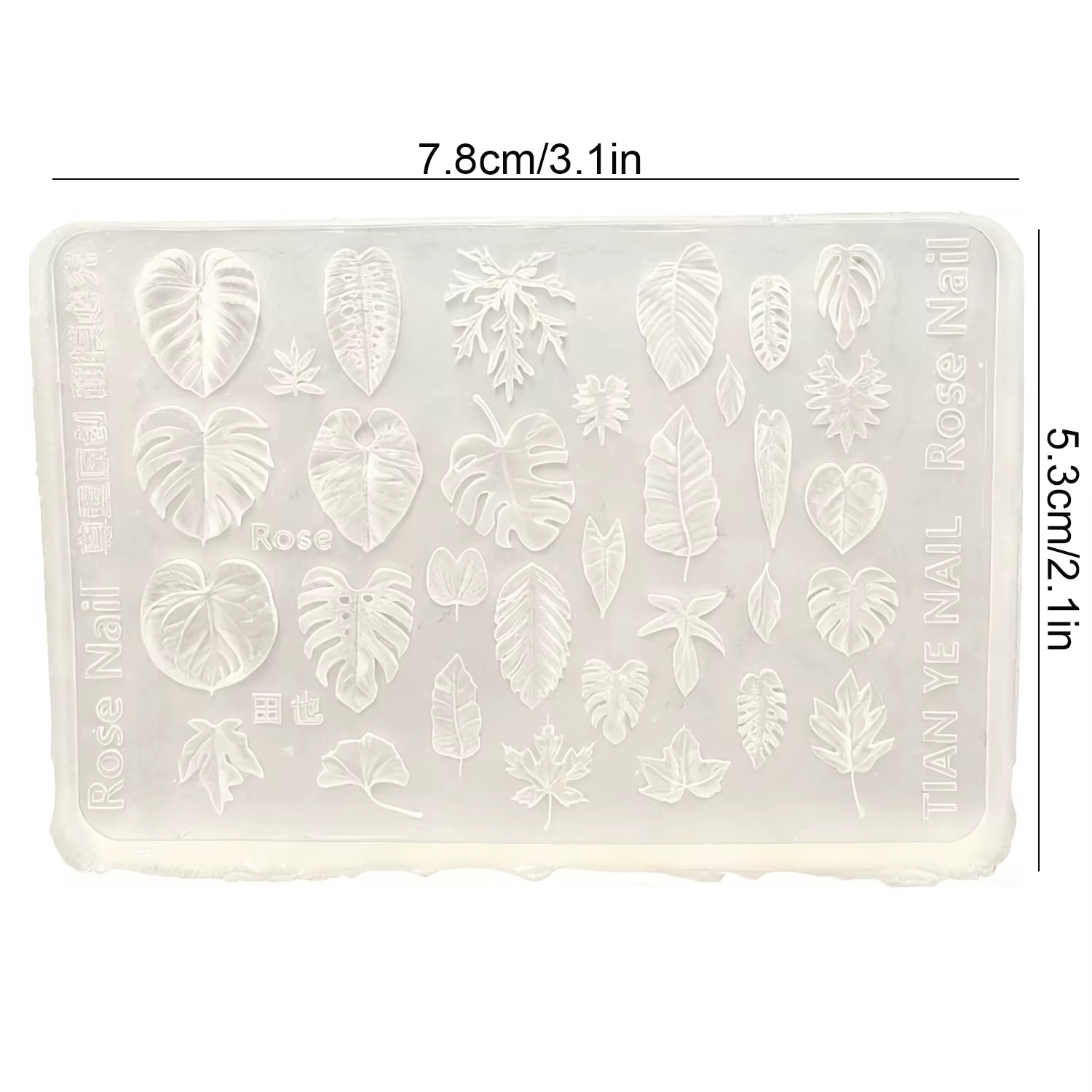 Moule à colle goutte pour Nail Art 3D, Ginkgo, feuille d'érable, modèles de modélisation pour bricol