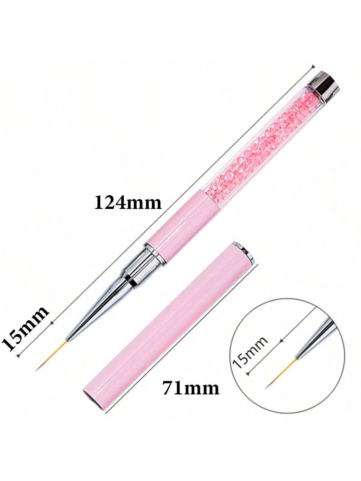 5/7/9/11/13/15mm ongles Art brosse lignes rayure fleur peinture dessin stylo acrylique UV Gel Extens