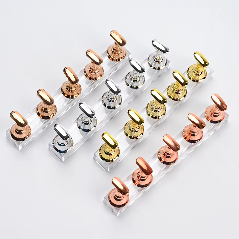 Support magnétique pour ongles à pression, 5 pièces, présentoir de faux ongles, support de pratique