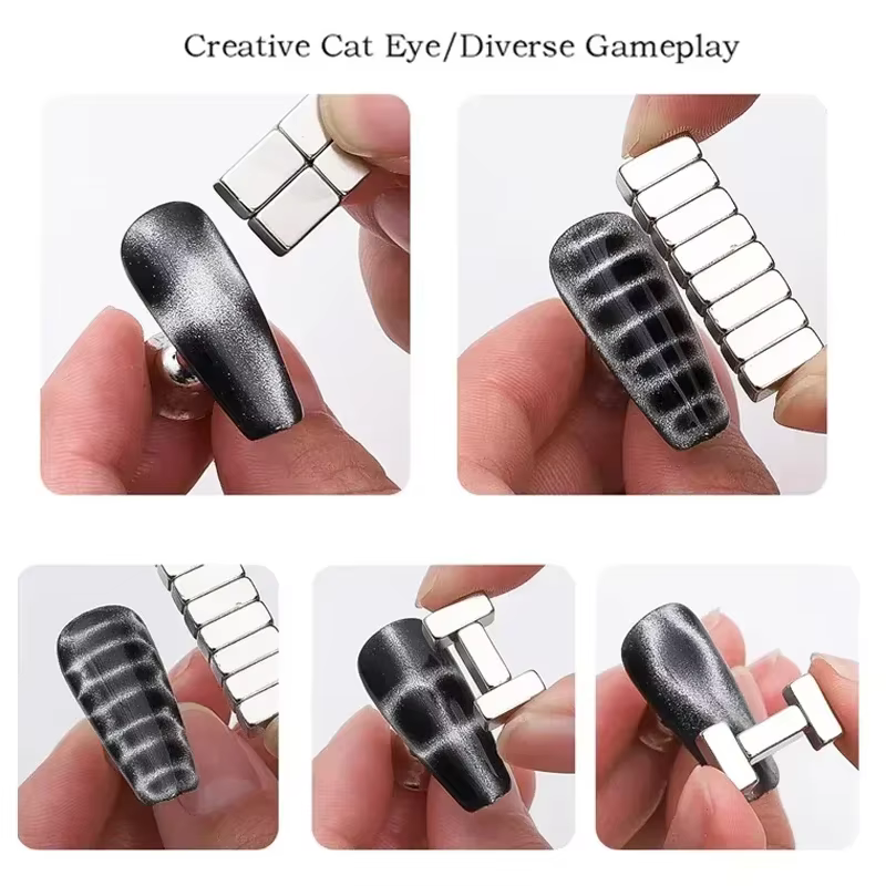 Bâton magnétique pour ongles, œil de chat, effet fort, Texture Crocodile, vernis Gel UV, tige dégrad
