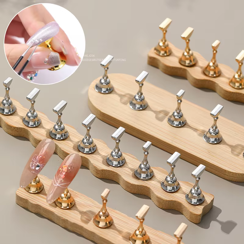 Support magnétique pour ongles à pression, présentoir de manucure pour débutant, bricolage de faux o