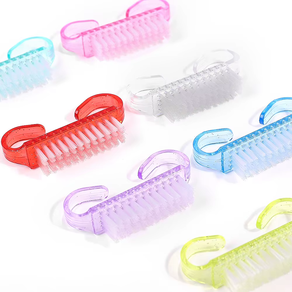 Brosses à ongles en plastique, mélange de documents, livres de récurage à la main, nettoyeur de pous