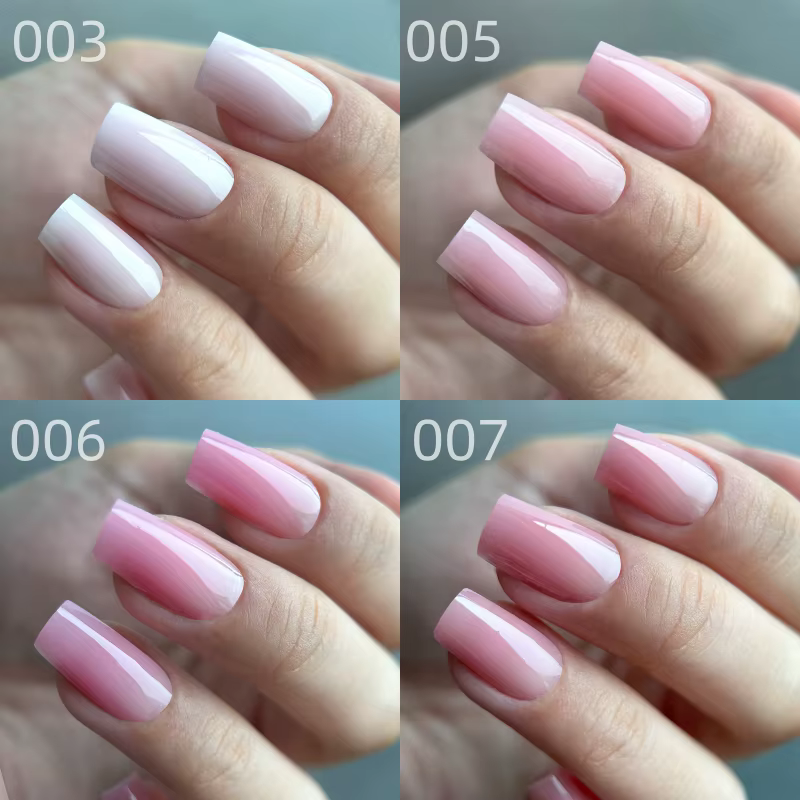 MSHARE Poly Gel d'extension d'ongle TPO Hema gratuit ongles blanc laiteux 60g Extension d'ongle Camo