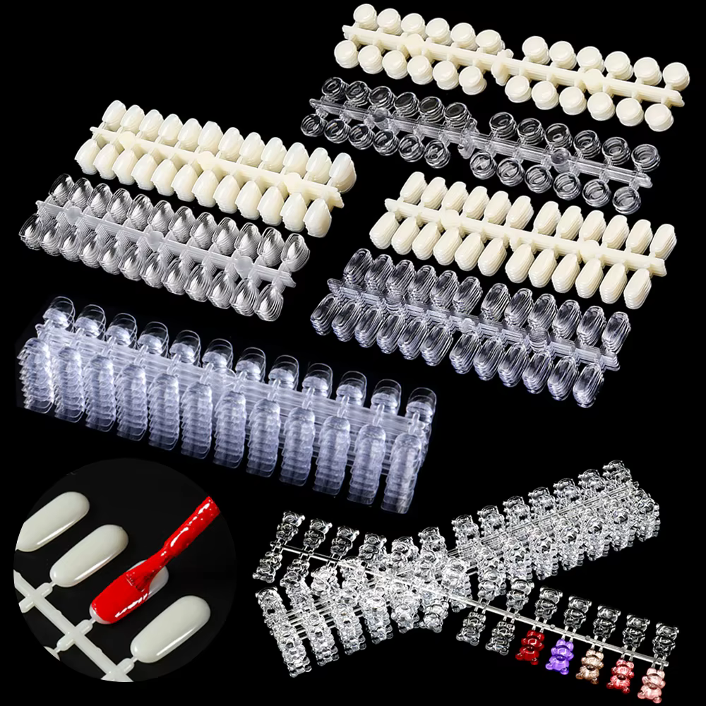 120/240 pièces Pack faux ongles conseils couleur carte pratique affichage montrant étagère outils ma