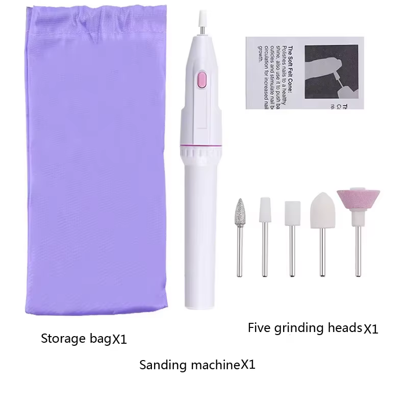 LINMANDA – ensemble de lime à ongles 5 en 1, lime à ongles électrique portable, outil professionnel 