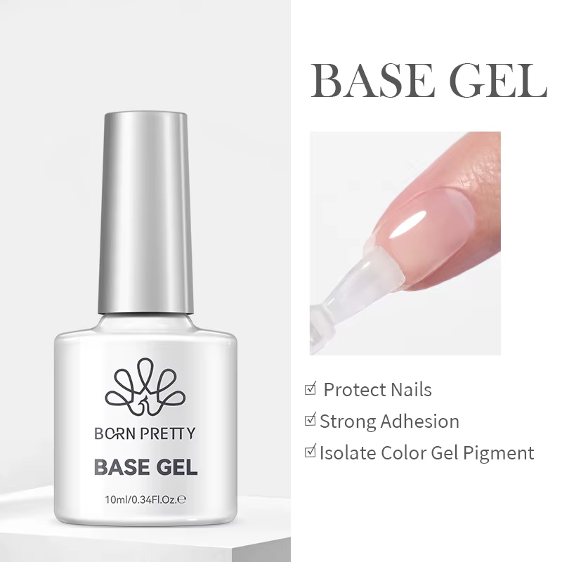 BORN PRETTY 10ml Gel Polish Multifonctionnel Base Gel Super Top Coat Soak Off UV LED Vernis à Ongles