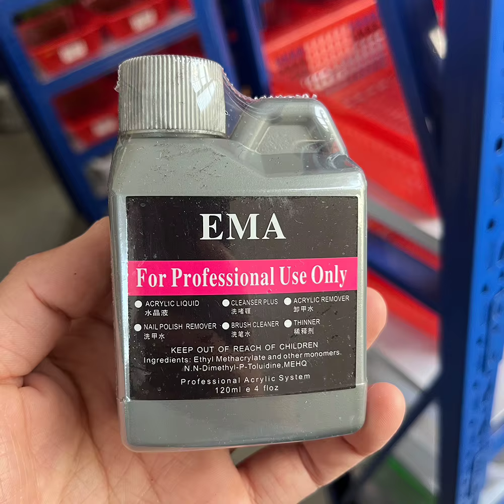 120 ml/bouteille EMA acrylique liquide monomère cristal fournitures pour ongles pour professionnel t