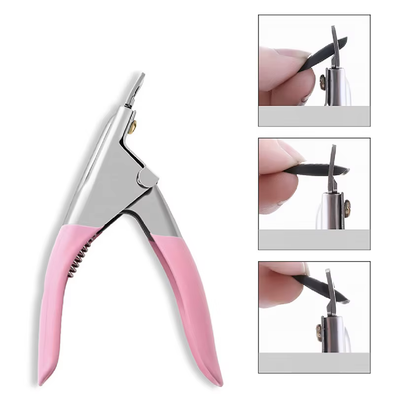 Mini aimant pour ongles en acrylique, pointes de manucure, coupe-ongles, même longueur, économisez d