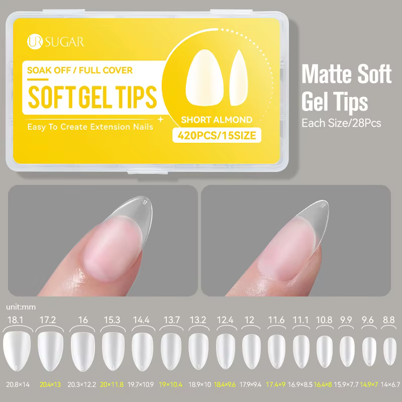 Longs faux ongles stiletto avec guides de longueur intégrés, finition mate, couvrance totale, 238 pi