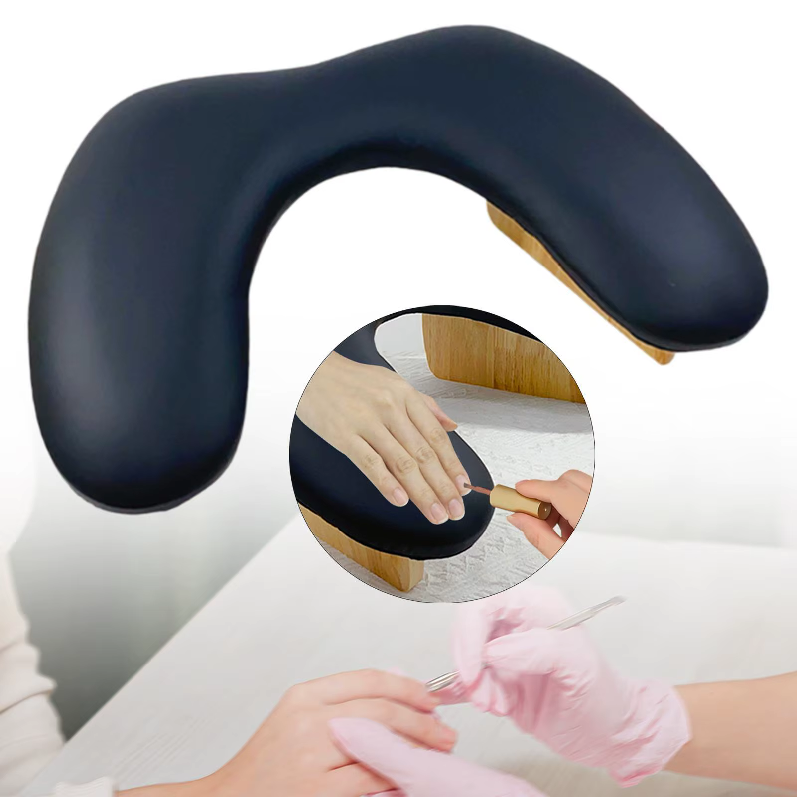 Coussin repose-bras pour ongles, tapis de Support en cuir PU, oreiller pliable professionnel pour fi