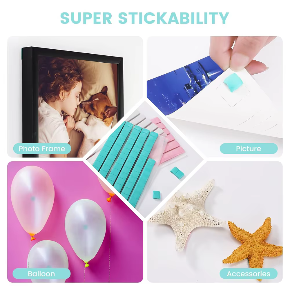 Colle adhésive réutilisable pour ongles, argile blanche/rose/verte, pour faux ongles, présentation d