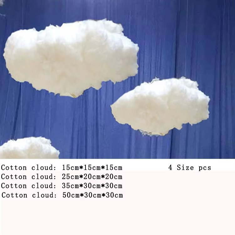 Décorations de plafond pour fête de mariage, nuages suspendus en coton, accessoires de décoration ar