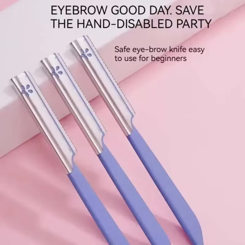 Rasoir à sourcils 5 pièces rasoir de sécurité tranchant Durable filet de sécurité pour débutants n'e