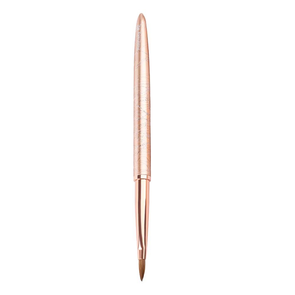 Brosse à ongles en Gel UV, poignée en strass, pinceaux de conception professionnels pour Nail Art, o