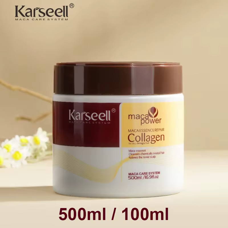 Karseell traitement capillaire au collagène réparation profonde conditionnement huile d'argan masque