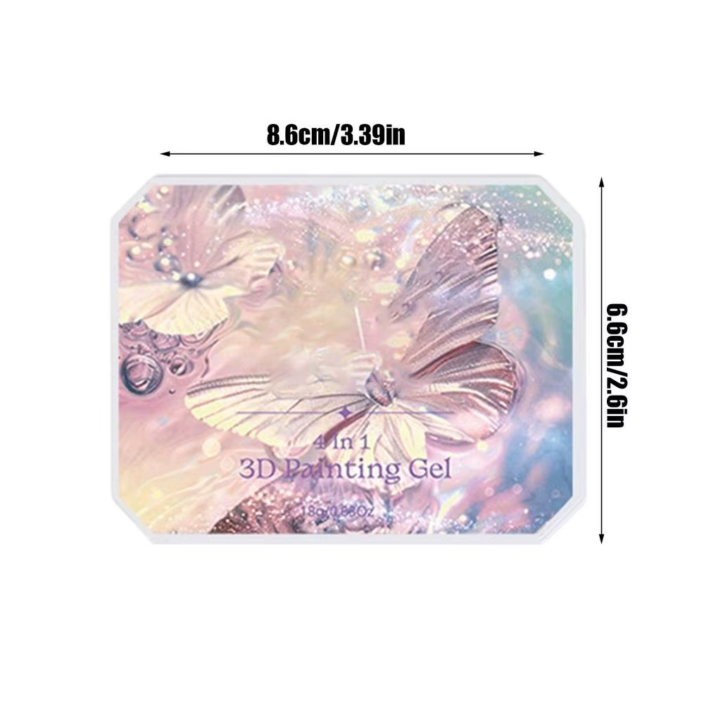 Gel de Peinture pour Ongles 9 Couleurs Dégradées, Palette d'Art pour Manucure Française, Gel Perlé B