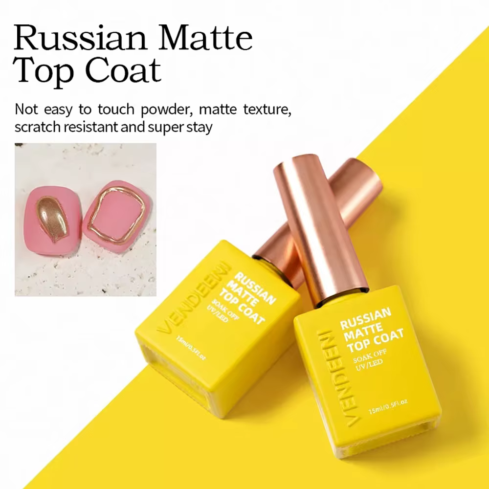 Vendeeni 11 types d'art des ongles Gel fonctionnel couche de finition couche de base russe mat couch