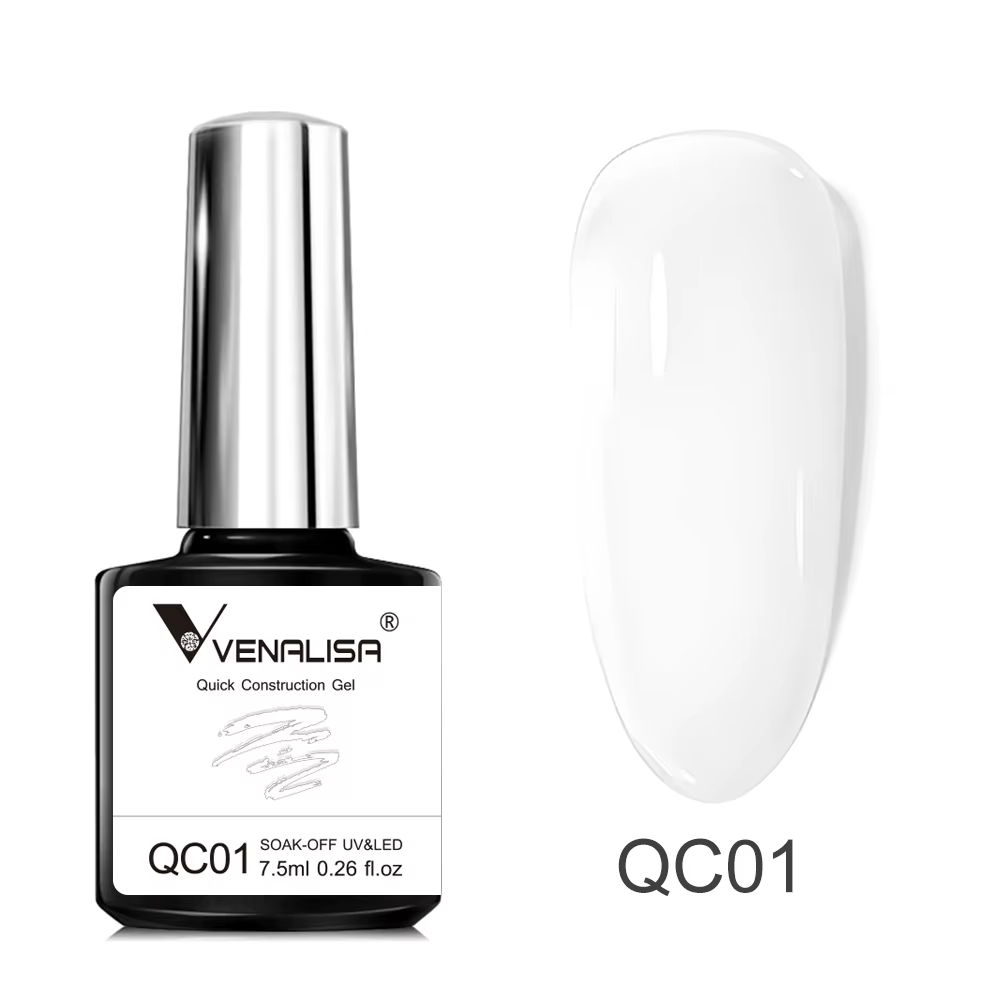 VENALISA 7.5ml Gel de Construction rapide Semi Transparent ongles français Construction rapide Gel p