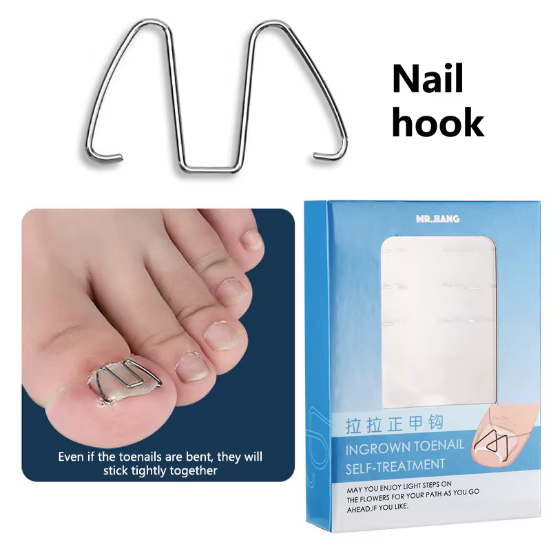 Outil de traitement des ongles incarnés, crochet à ongles, fil d'acier, pince à lisser, paronyamitié