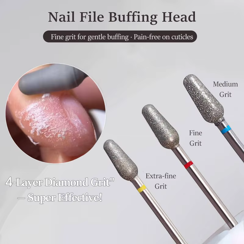 Foret à ongles électrique en diamant, lime à ongles en sable, outil de manucure pour le polissage de