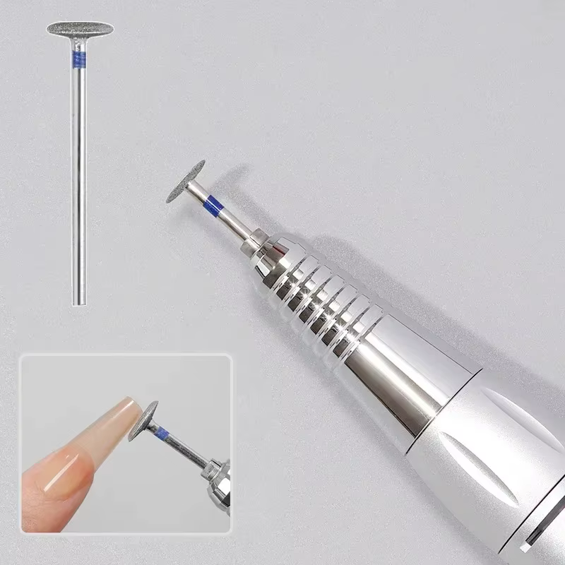 Tête de retrait diamant électrique foret à ongles disque meulage bavure T fraises broyeur coupe-cuti
