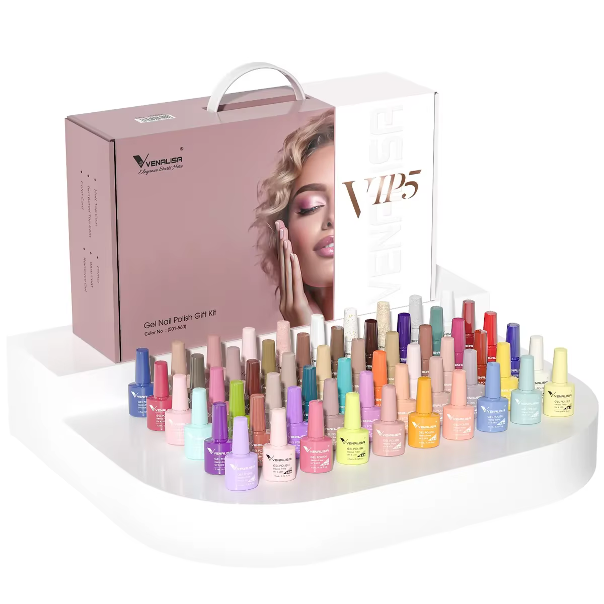 Venalisa VIP5 TPO gratuit gelée rose nue Collection vernis à ongles paillettes magnifique tremper UV