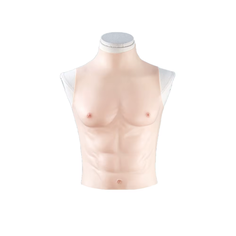 【Prêt à être expédié】 Accessoires de cosplay musculaire factices DokiDoki, muscles de poitrine réali