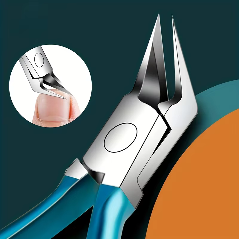 Coupe-ongles pour ongles incarnés épais, large ouverture, antidérapant, à Long manche, 1 pièce