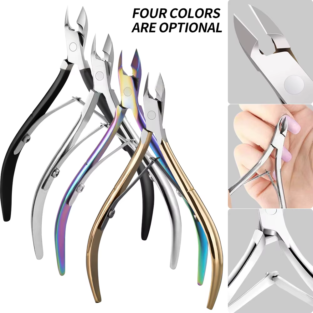 Coupe-ongles professionnel, ciseaux en acier inoxydable, dissolvant de peau morte, pédicure, pince à