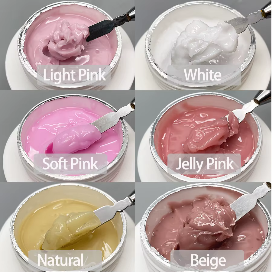 Jillnails Gel de gelée ongles constructeur Gel UV 50g pour Extension d'ongle crème dure douce UV Led