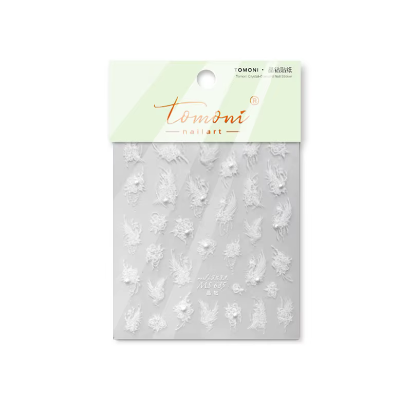 Élégant Noir Et Blanc fzAdhésif Nail Art Autocollant Design Décoration Pour N64.Decals DIY Feuille A