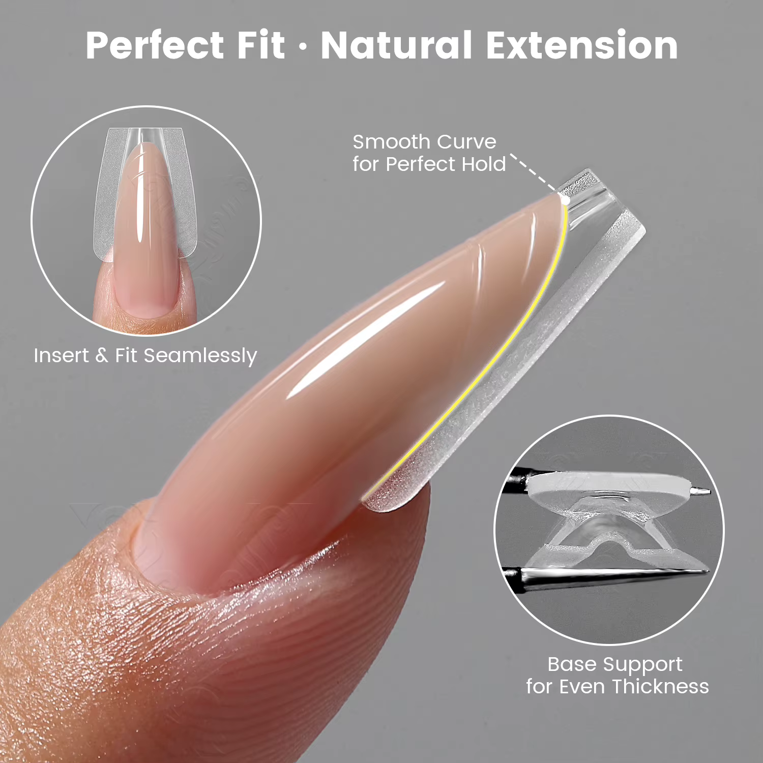 Nouvelles formes à ongles doubles YOKEFELLOW&MR NAIL, formes ovales pour extensions d'ongles, 240 pi
