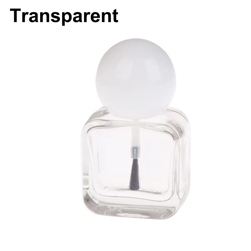 Bouteilles vides de vernis à ongles de 10ml, 1 pièce, bouteilles de Gel en verre transparent avec ca
