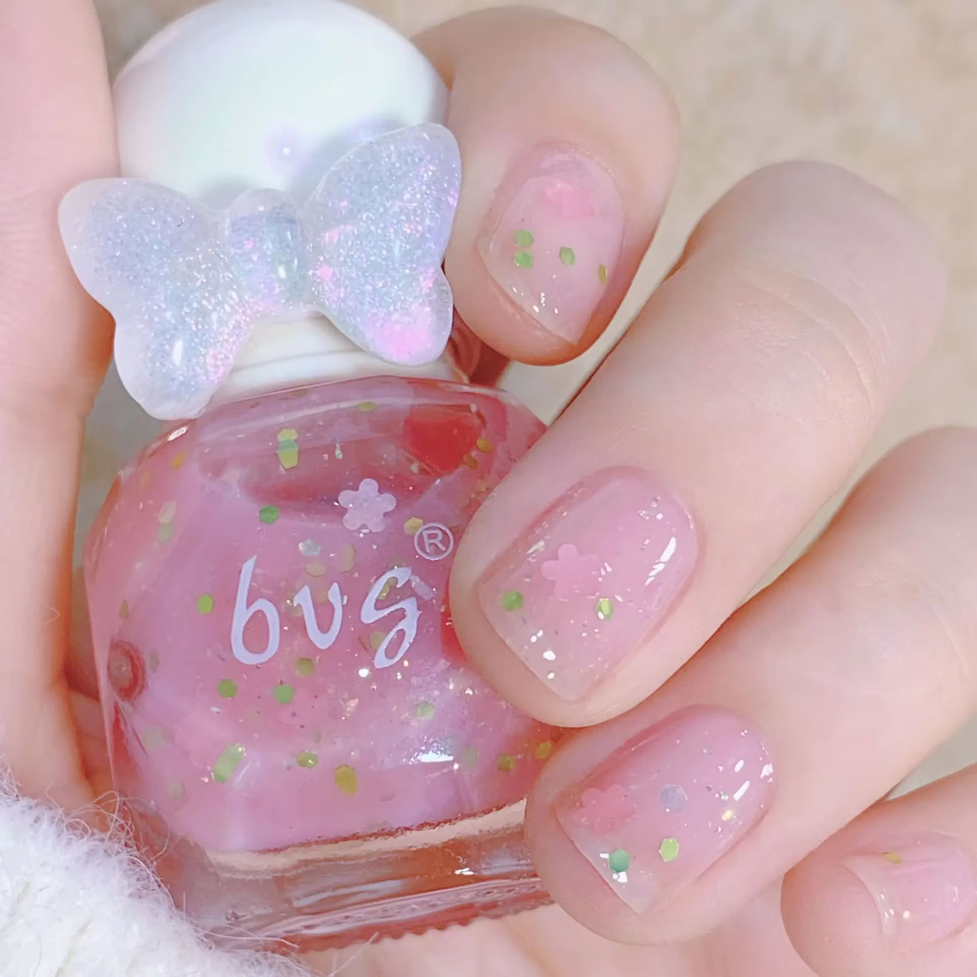 Vernis à ongles nacré à base d'eau, blanc, sans cuisson, peut déchirer, couleur vive, glaçage, soin 