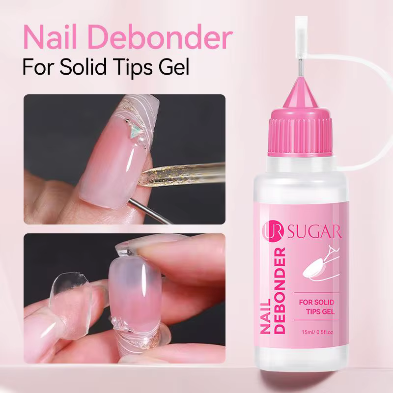 Dissolvant 15ml pour faux ongles en gel, adhésifs solides et capsules d'ongles à presser – Outil de 