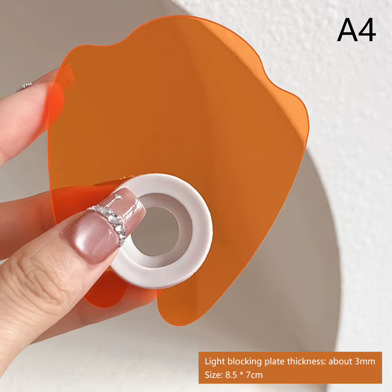 Appareils pour salon de beauté des ongles, déflecteur anti-lumière acrylique pour lampe UV à ongles 