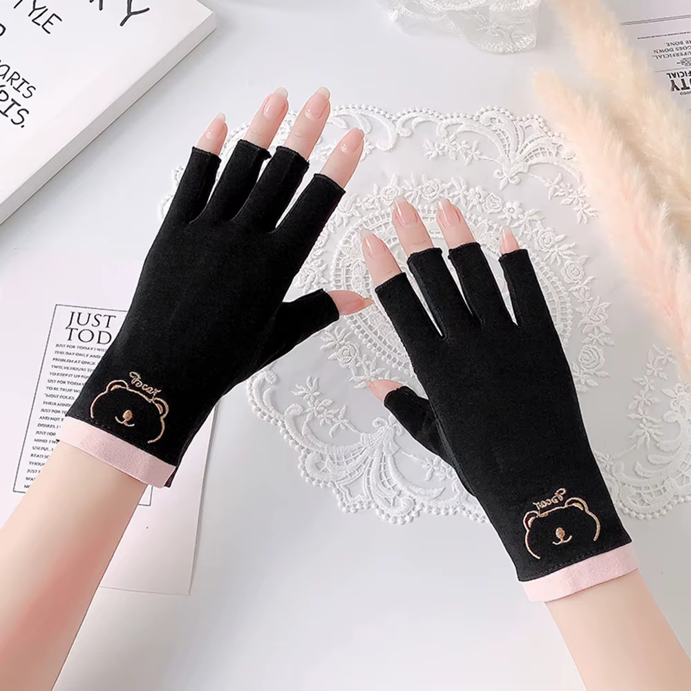 1 paire de gants anti-uv pour ongles, bouclier de Gel UV, sans doigts, outils de manucure, Nail Art,
