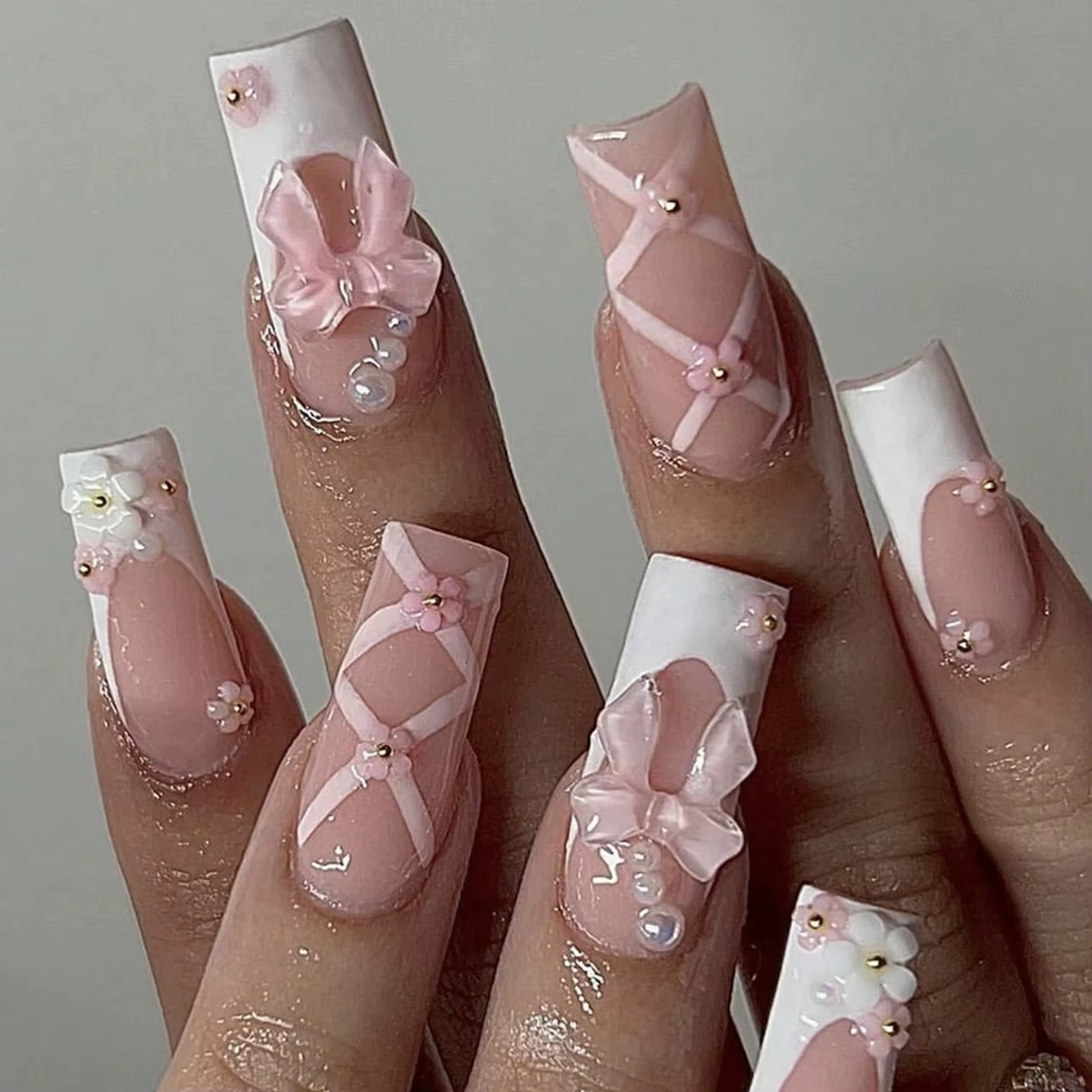 Faux ongles en forme de cercueil, 1 lime à ongles, 1 MSI, 24 pièces, N64.+ 1 lime à ongles + 1 MSI