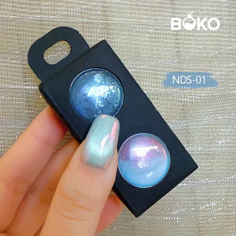 BOKO Nails Trends Aurora Cat eye Set Mirror Chrome Powder Rubbing Dust Nail Magnetic Pigment