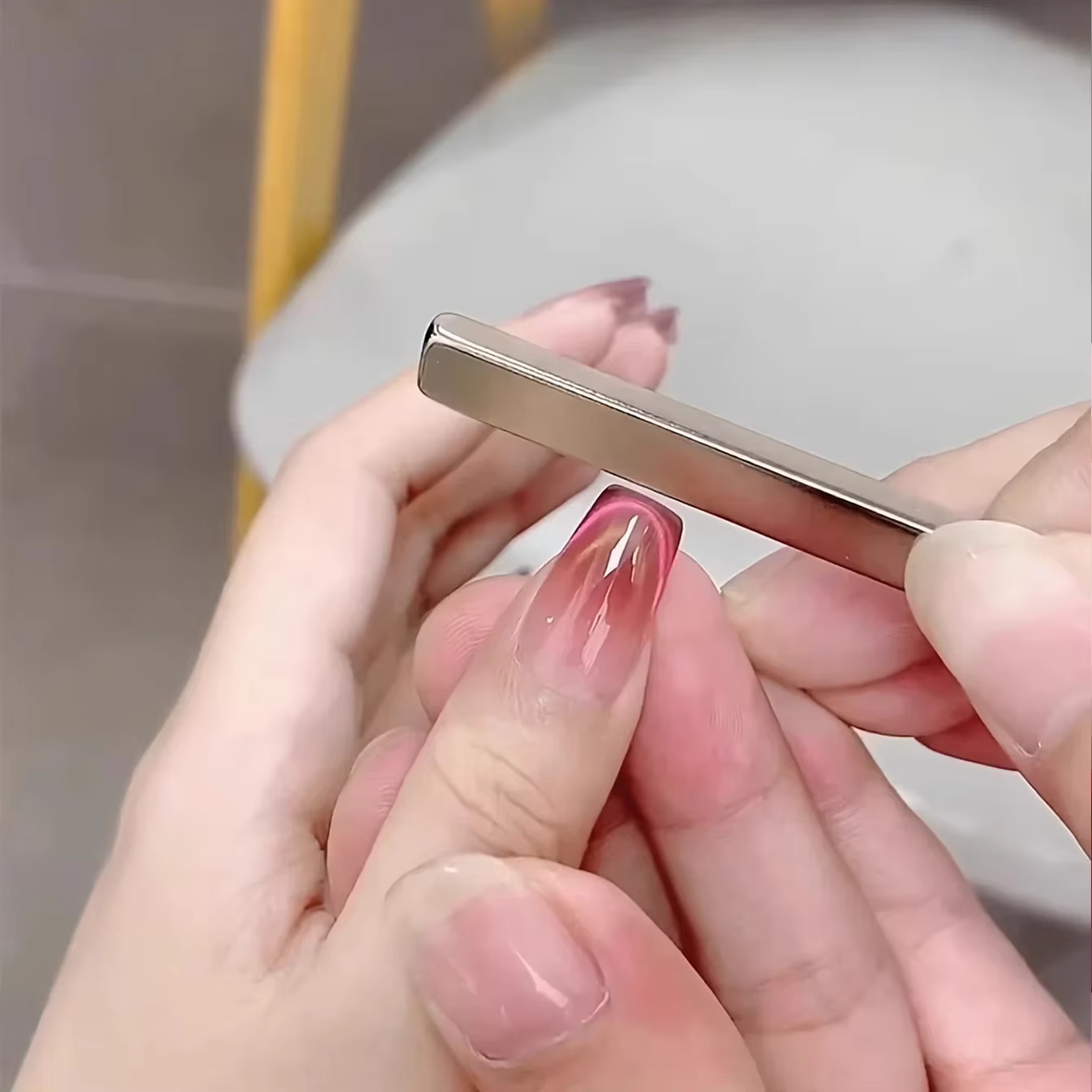 Stylo magnétique 3D pour Nail Art, 2 pièces, peinture œil de chat, Design d'art des ongles, baguette